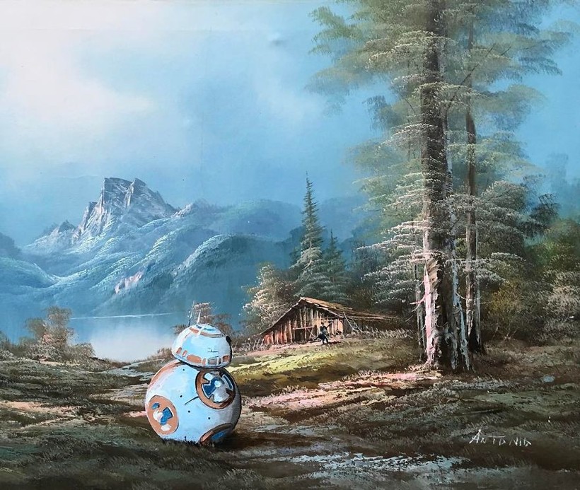 Американский художник «вписывает» элементы поп-культуры в старинные картины