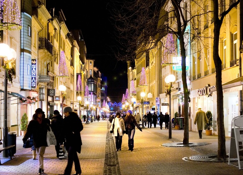 Люксембург, улица Grand Rue — центр шопинга