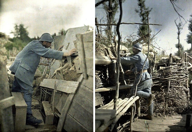 Редкие 100-летние фотографии, демонстрирующие Первую мировую войну в цвете