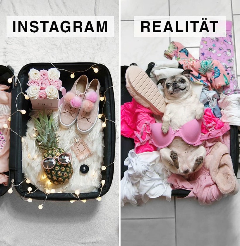 Instagram и реальность: немка шутит над идеальными фотографиями в соцсетях