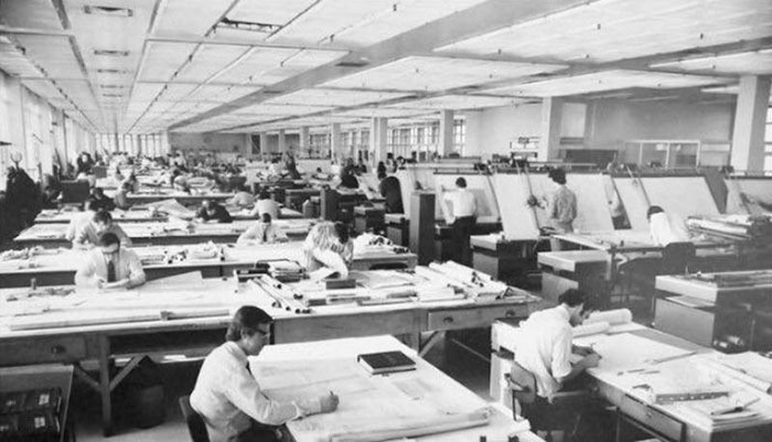 19 винтажных фото о том, как работали люди до того, как появился AutoCAD
