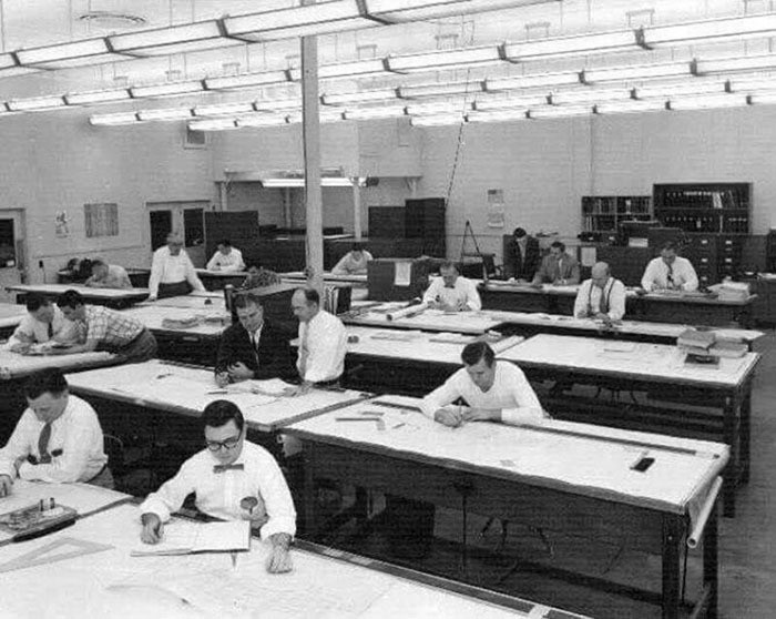 19 винтажных фото о том, как работали люди до того, как появился AutoCAD
