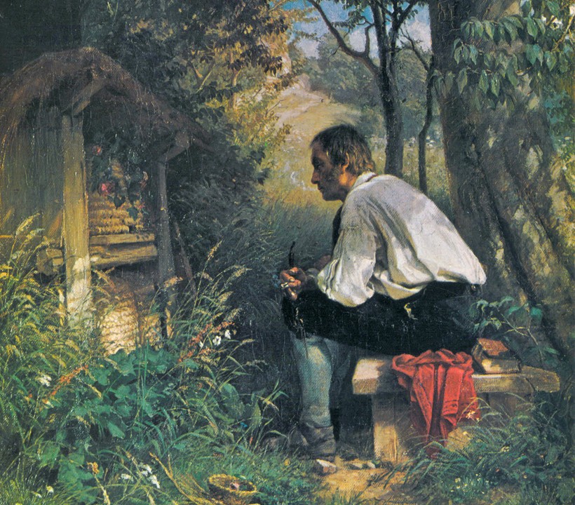 Подруга-пчела. Художник Ганс Тома (1839-1924)