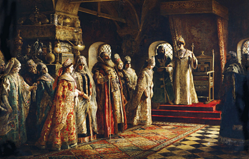 «Показ невест царю Алексею Михайловичу». К. Маковский