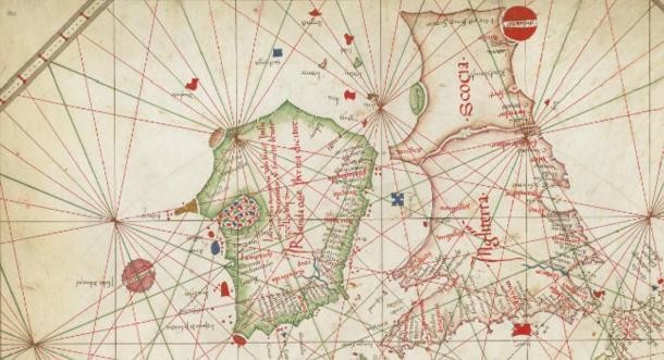 Остров на карте западной Европы 1473 года изображен в виде круга