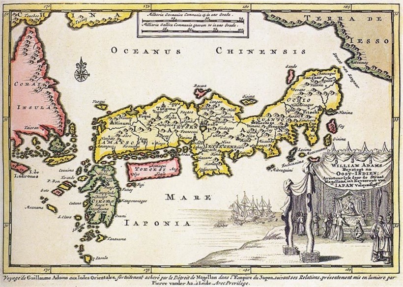 Карта Японии 1707 года
