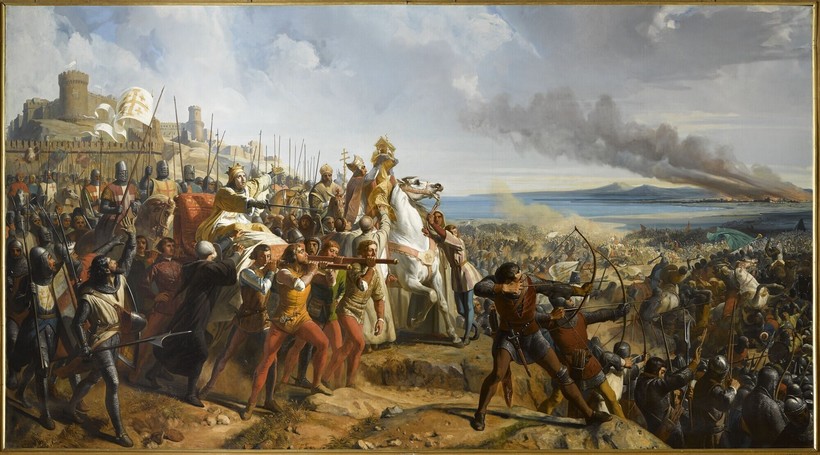 «Балдуин IV командует войсками при Монжизаре», 1842-44 годы. Шарль Филипп Ларивьер