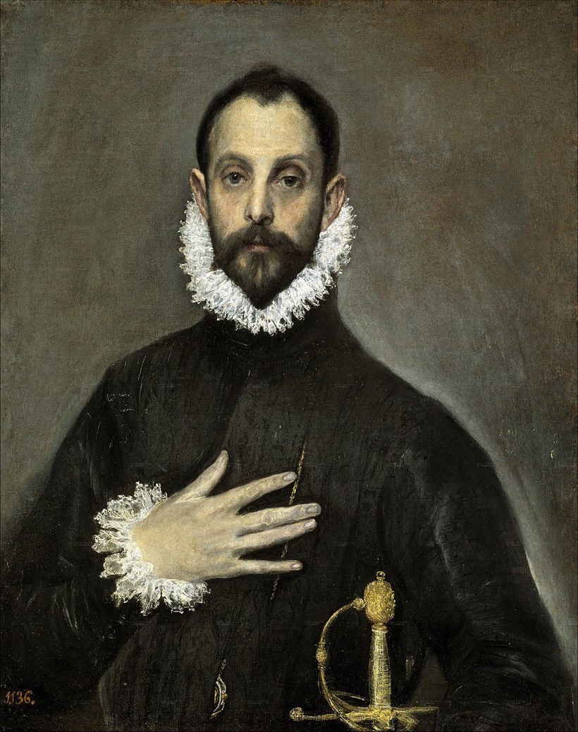 «Рыцарь с рукой на груди», 1580 г. Эль Греко 