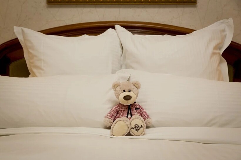 Фирменный мишка в Langham Melbourne Фирменный мишка в Langham Melbourne