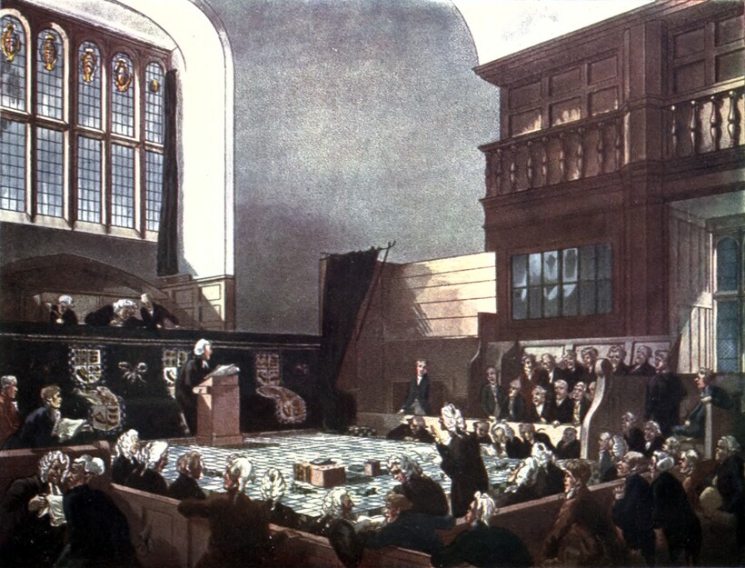 Суд общих тяжб, Вестминстер-Холл. 1808 г.
