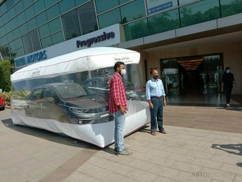 Блог - В Индии Tata Motors продает свои автомобили в «пузырях безопасности» В Индии Tata Motors продает свои автомобили в «пузырях безопасности»