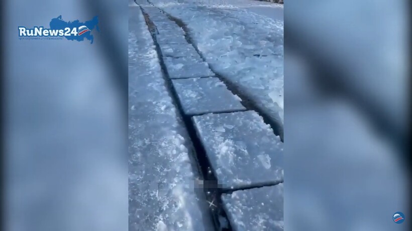Блог - Видео: Как добывают лед для разных ледовых городков Видео: Как добывают лед для разных ледовых городков