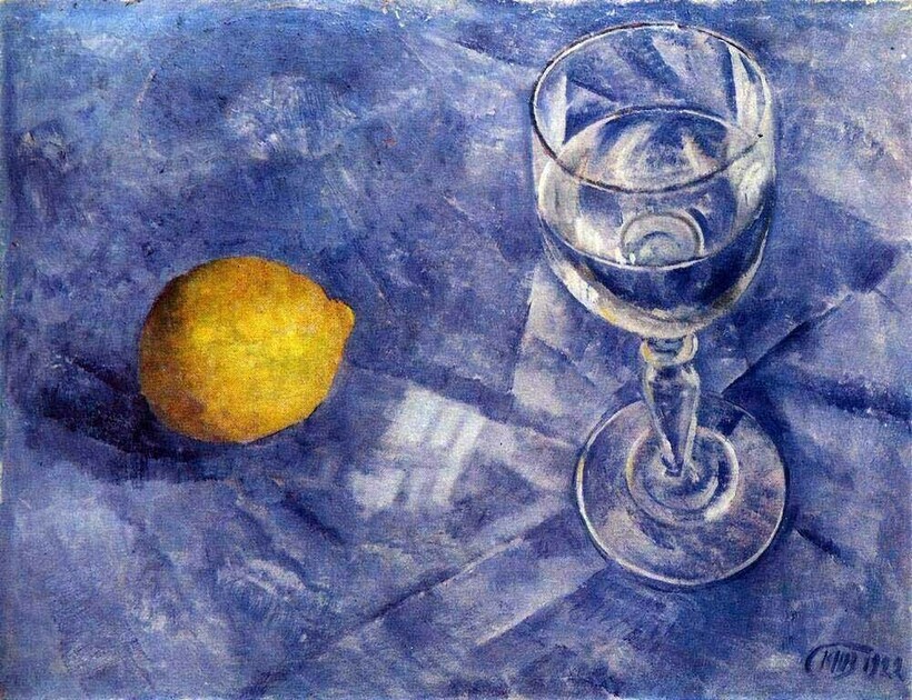 «Бокал и лимон», 1922 г. К. С. Петров-Водкин «Бокал и лимон», 1922 г. К. С. Петров-Водкин
