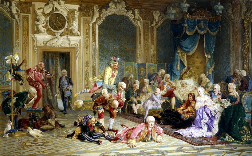 «Шуты при дворе императрицы Анны Иоанновны»,1872 г. В. И. Якоби «Шуты при дворе императрицы Анны Иоанновны»,1872 г. В. И. Якоби