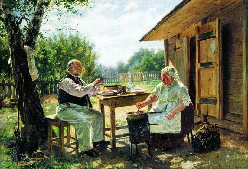 «Варят варенье», 1867 год. Владимир Маковский «Варят варенье», 1867 год. Владимир Маковский