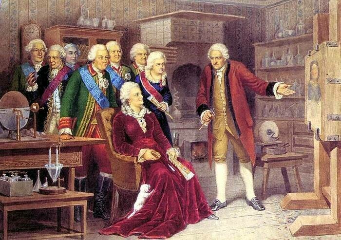 Ломоносов был известен своими исследованиями в разных науках Ломоносов был известен своими исследованиями в разных науках