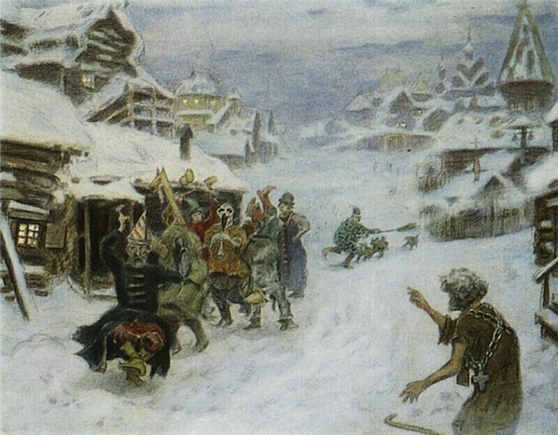 «Скоморохи», 1904 г. А. М. Васнецов. Государственная Третьяковская галерея «Скоморохи», 1904 г. А. М. Васнецов. Государственная Третьяковская галерея