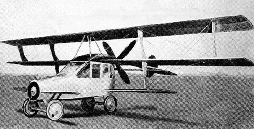 11 Autoplane ― первый летающий автомобиль, который был показан на выставке 1917 года в Нью-Йорке. Неизвестно, поднимался ли он когда-нибудь в воздух 11 Autoplane ― первый летающий автомобиль, который был показан на выставке 1917 года в Нью-Йорке. Неизвестно, поднимался ли он когда-нибудь в воздух