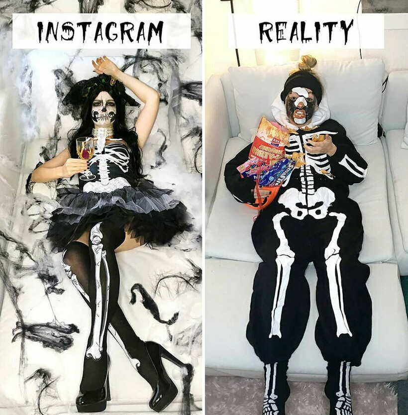 Блог - Instagram VS реальность: девушка высмеивает идеальные снимки из соцсетей Instagram VS реальность: девушка высмеивает идеальные снимки из соцсетей