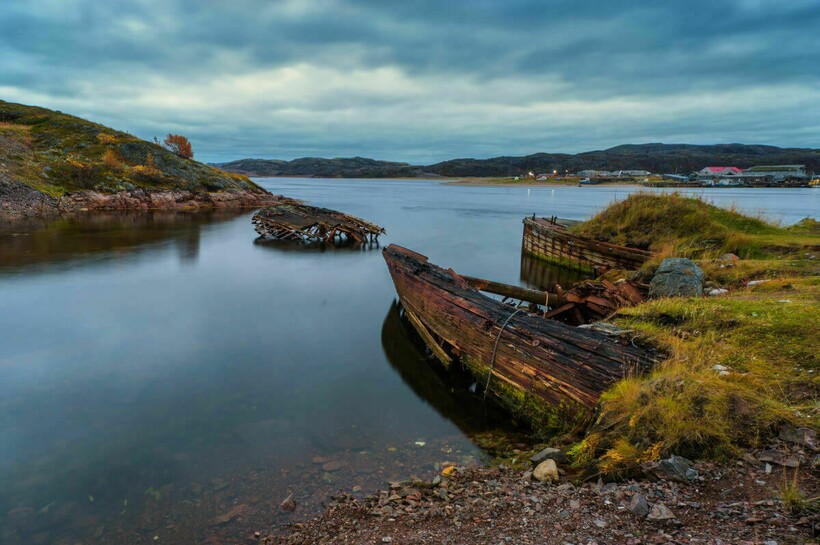 Приморское село Териберка, Мурманская область Приморское село Териберка, Мурманская область