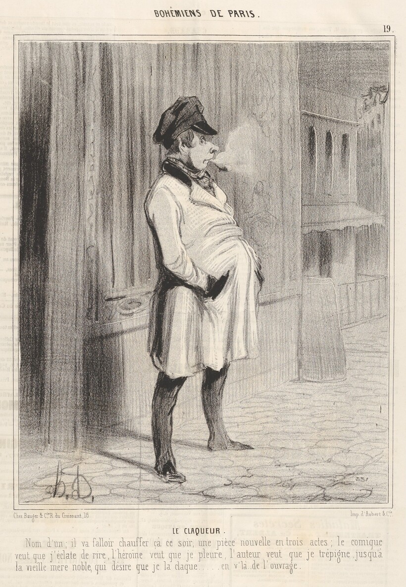 «Клакёр», 1842 г. Оноре Домье «Клакёр», 1842 г. Оноре Домье