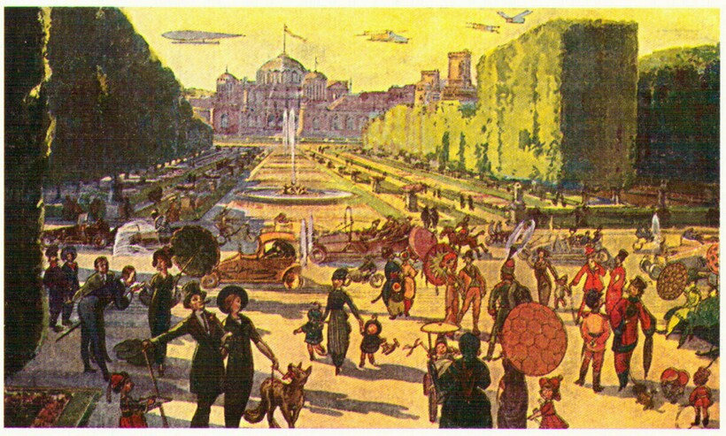 Блог - Москва через 300 лет: 7 открыток 1914 года, которые демонстрируют будущее России Москва через 300 лет: 7 открыток 1914 года, которые демонстрируют будущее России