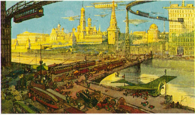 Блог - Москва через 300 лет: 7 открыток 1914 года, которые демонстрируют будущее России Москва через 300 лет: 7 открыток 1914 года, которые демонстрируют будущее России