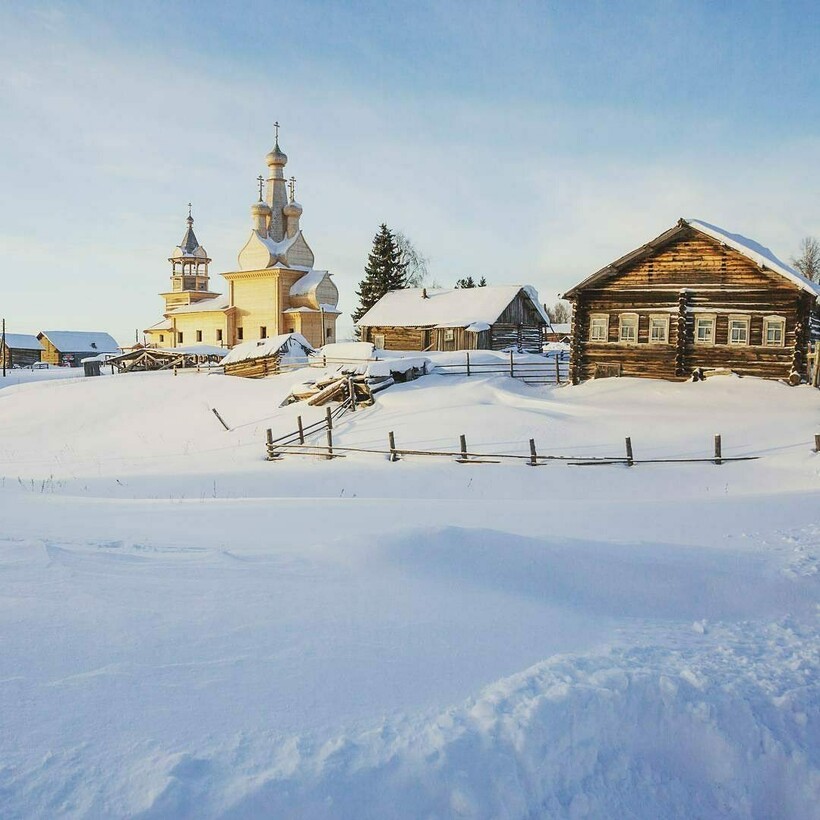 Деревня зимой. Фото: @poracenter/instagram.com Деревня зимой. Фото: @poracenter/instagram.com