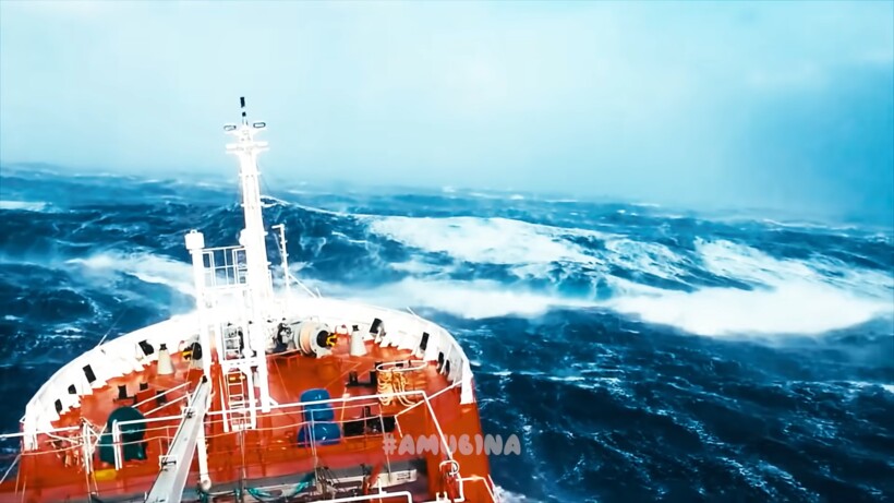 Блог - Видео: Сила стихии — гигантские волны во время шторма в открытом море Видео: Сила стихии — гигантские волны во время шторма в открытом море
