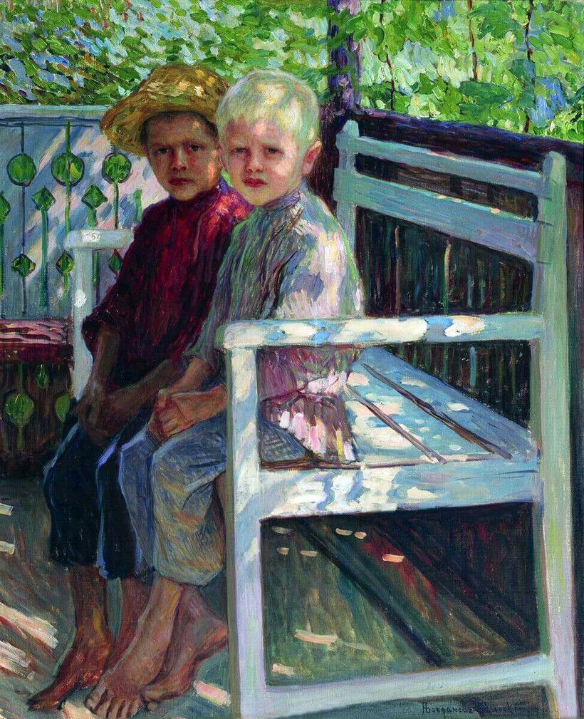 «Дети», 1910 год. Николай Богданов-Бельский «Дети», 1910 год. Николай Богданов-Бельский