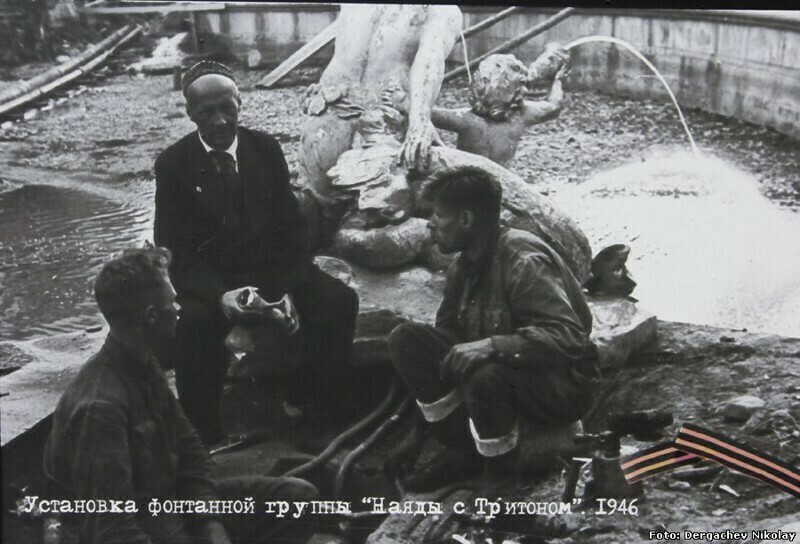 Блог - 18 любопытных снимков о том, как восстанавливали Петергоф после войны 18 любопытных снимков о том, как восстанавливали Петергоф после войны