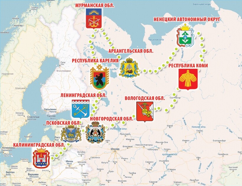 Карта Серебряного ожерелья. Фото: swargas.ru Карта Серебряного ожерелья. Фото: swargas.ru