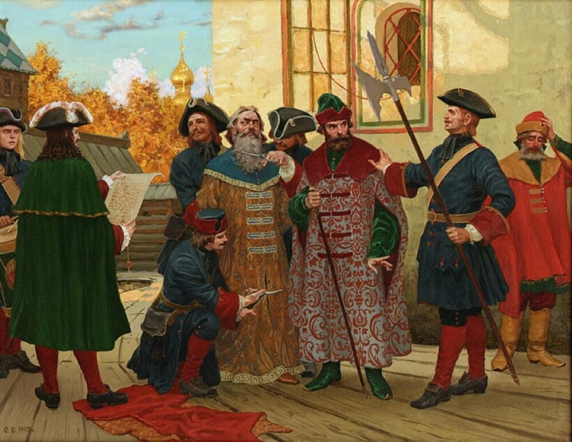 Сергей Ефошкин «На улицах старой Москвы. XVIII век», 1995 год Сергей Ефошкин «На улицах старой Москвы. XVIII век», 1995 год