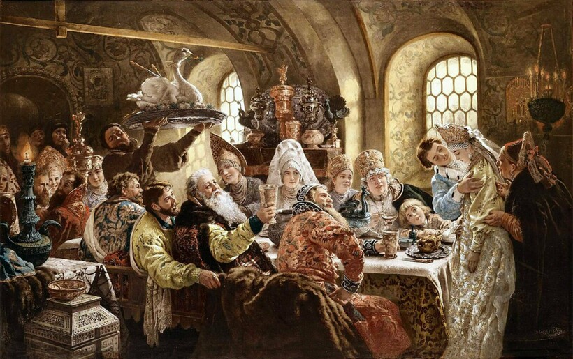 Константин Маковский «Боярский свадебный пир», 1883 год Константин Маковский «Боярский свадебный пир», 1883 год