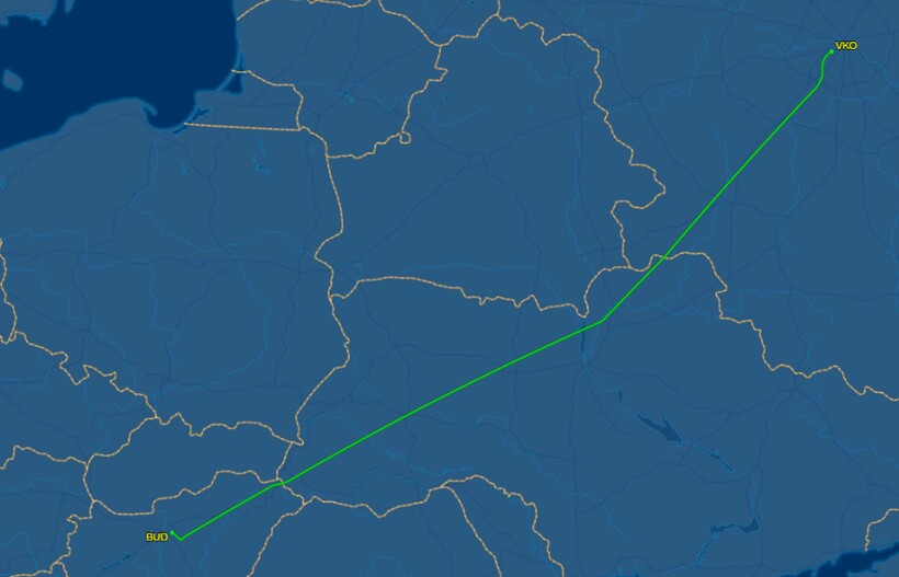 Рейс Wizz Air W6 2490 от 27 января. Фото: flightaware.com Рейс Wizz Air W6 2490 от 27 января. Фото: flightaware.com