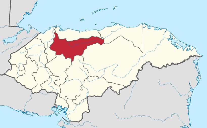 Расположение Йоро на карте Гондураса. Фото: wikipedia.org Расположение Йоро на карте Гондураса. Фото: wikipedia.org