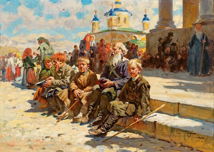 Картина «В ожидании крестового хода», Александр Маковский Картина «В ожидании крестового хода», Александр Маковский