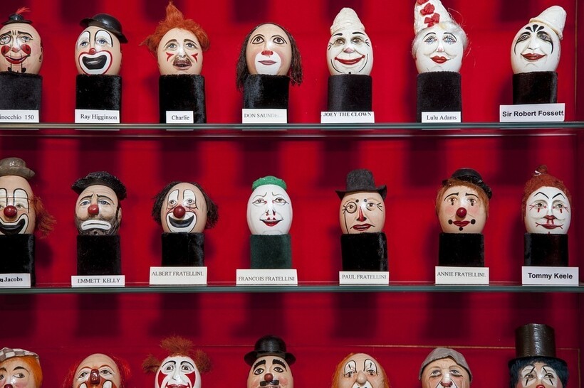 В музее Clowns Gallery-Museum, Лондон. Фото: Rob Greig В музее Clowns Gallery-Museum, Лондон. Фото: Rob Greig