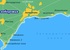 Карта Таганрогского залива в Азовском море