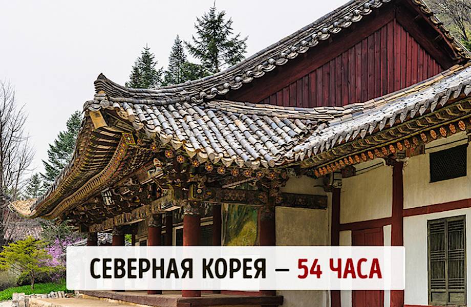 Количество рабочих часов в неделю в 15 разных странах мира