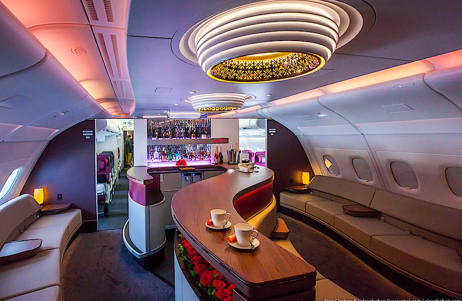 Самый лучший интерьер самолета Airbus A380