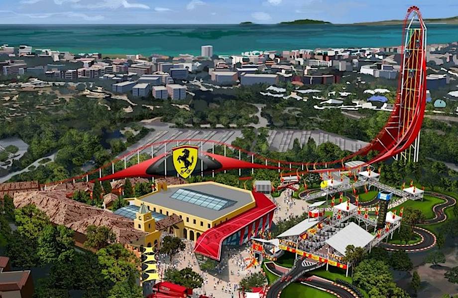 В Испании откроются скоростные американские горки Ferrari