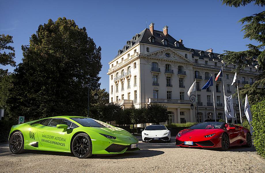Гости отелей Waldorf Astoria за рулем новейших моделей Lamborghini!