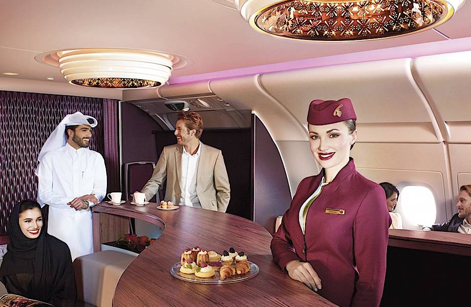 Авиаперевозчик Qatar Airways показал новый бизнес-класс с золотыми креслами