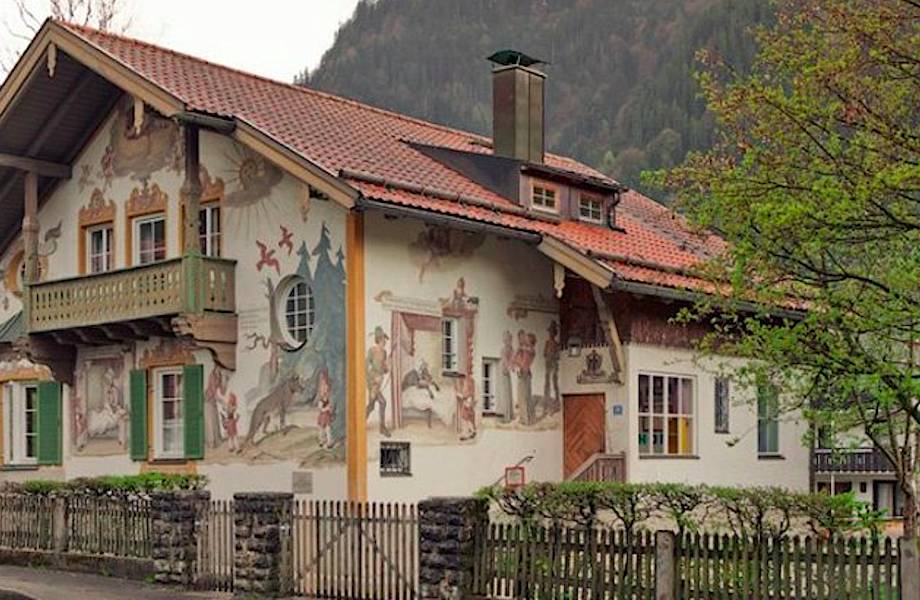 35 фото альпийской деревни Обераммергау, в которой каждый дом — произведение живописи