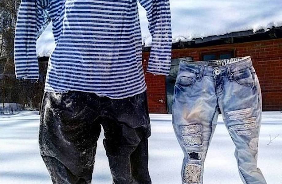 #дубакчеллендж продолжается: россияне вслед за американцами замораживают штаны #дубакчеллендж продолжается: россияне вслед за американцами замораживают штаны