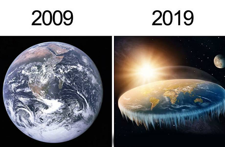 2009 против 2019: пользователи делятся смешными фотозаметками об изменениях в мире