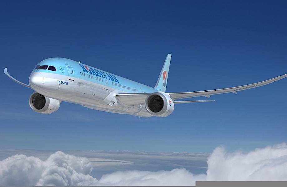 Korean Air поставит Boeing 787 Dreamliner на рейсы из Москвы в Сеул
