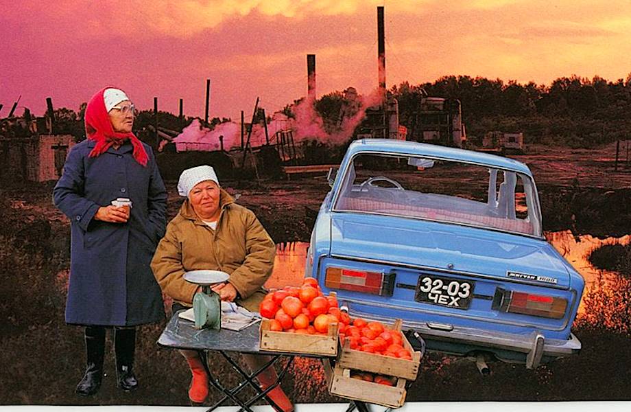 Новое прошлое: жительница Голландии создает чудные коллажи из советских иллюстраций 