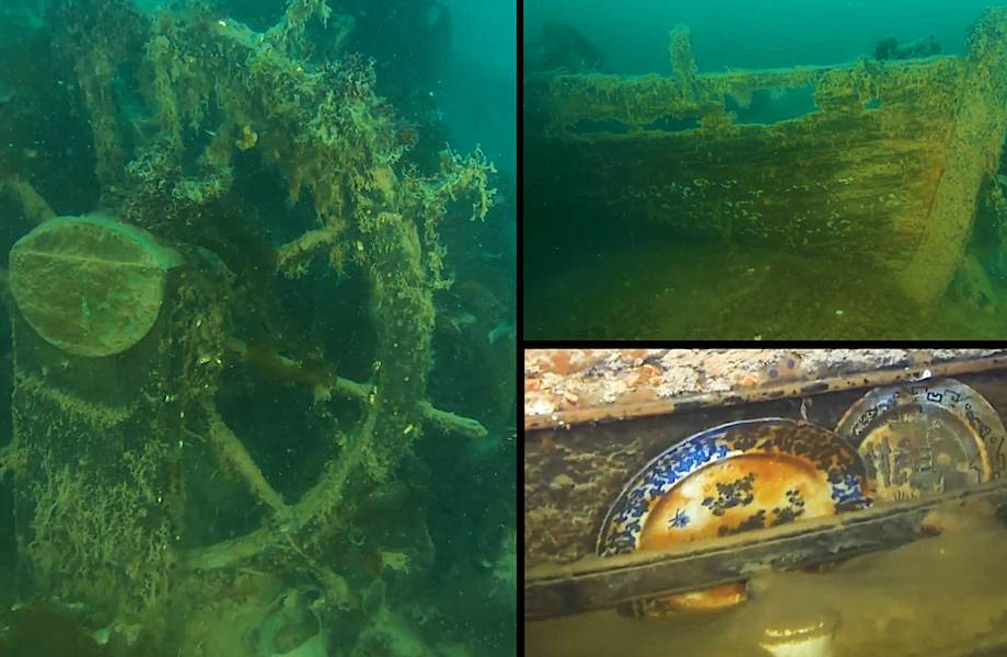 Дайверы сняли на видео то, что нашли на корабле Франклина, затонувшем 170 лет назад